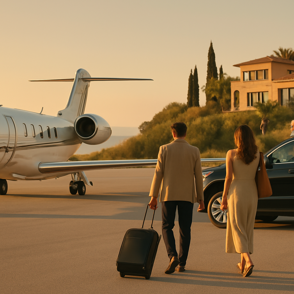 Privatjet-Anreise zur Sun-Villa: Luxusreise mit Stil