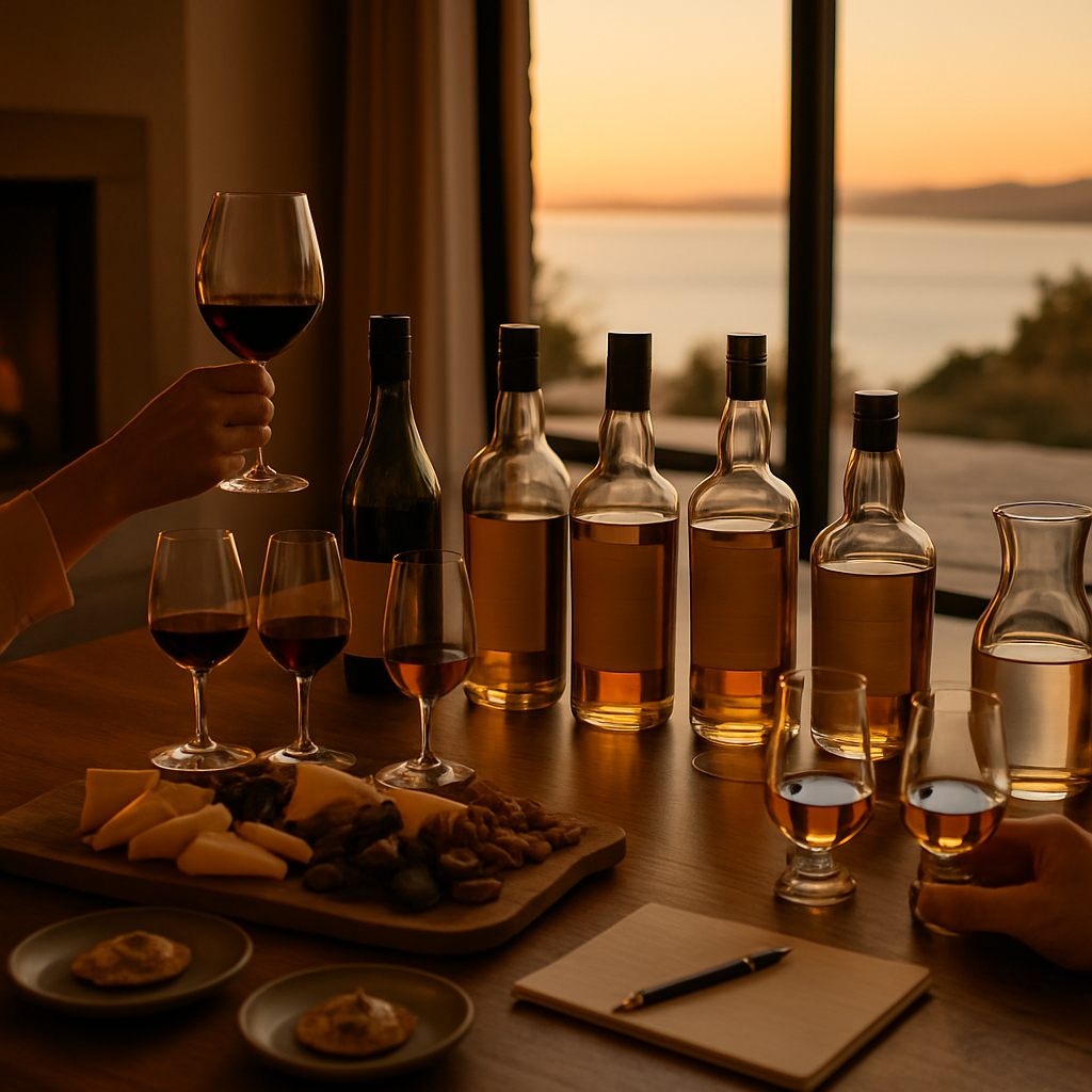 Wein- und Whisky-Tastings in Sun-Villa Villen